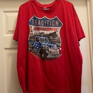 Slightly worn men’s T-shirt